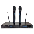 AT-5210 | 2 Channel Wireless Handheld Microphone System Supply