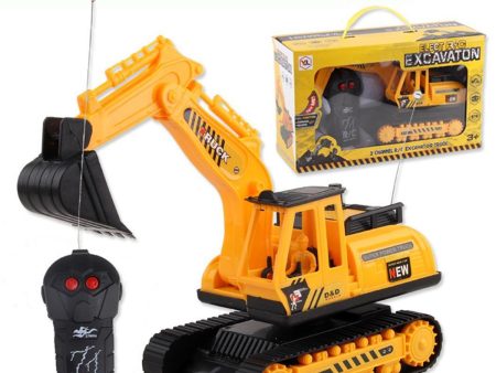 Car Excavator Kids Toy Crawler Digger Electric 5 AA Batteries (Not Included) 2 Channel Remote Control Online Hot Sale