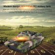 1:20 4CH Power Tank On The Radio Remote Control Military Vehicle Armored Battle Tanks Turret Rotation Light & Music RC Model Cheap