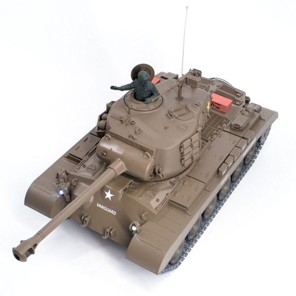 1:16 American Pershing M26 Heavy Tank 2.4G Remote Control Model Military Tank With Sound Smoke Shooting Effect Basic Upgraded Fashion