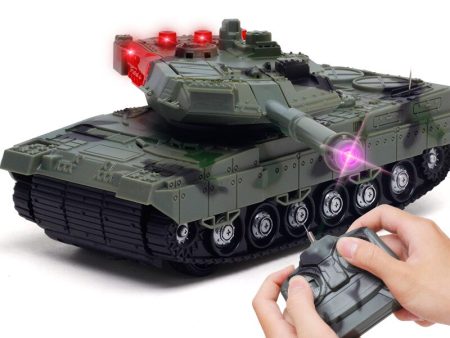 1 Set 4 Channels RC Tank Battle Tank With Light & Musical Tank Cannon 360 Degree Rotation RC Cars For Children Boy Gift Hot on Sale