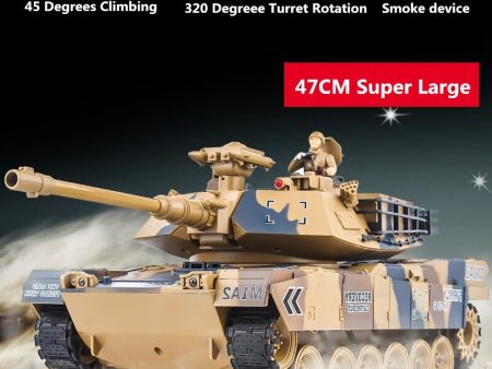 2018 Upgrade RC Tank 1:16 2.4G Smoke BB Bullet Remote Control RC Battle Germany Tiger 2A6 Remote Control Military Main Tank Toy For Discount