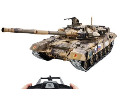 1:16 Russian T90 Main Battle Tank 2.4G Remote Control Model Tank Sound Smoke Shooting Effect - Metal Ultimate Edition Russia Supply