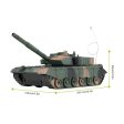 1:20 4CH Power Tank Military Vehicle Remote Control Armored Tank Battle Tanks Turret Rotation Light & Music RC Model Kids Toy For Discount