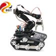 SZDOIT 7DOF Metal Vehicle Robot Mobile Platform 7-Axis Robotic Arm with Gripper + Y100 Tracked Tank Chassis Kit DIY for Arduino Discount