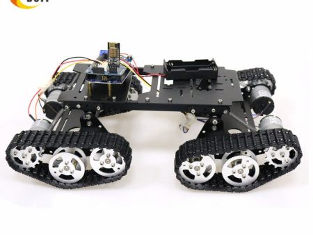 WiFi Bluetooth PS2 Control RC 4wd Robot Tank Chassis Kit with UNO R3 Board+ Motor Driver Board for Arduino DIY Online Sale