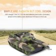 1:20 4CH Power Tank On The Radio Remote Control Military Vehicle Armored Battle Tanks Turret Rotation Light & Music RC Model Cheap