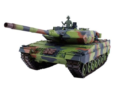 1:16 German Leopard 2A6 Main Battle Tank 2.4G Remote Control Model Tank with Sound Smoke Shooting Effect - Basic Edition Online Hot Sale